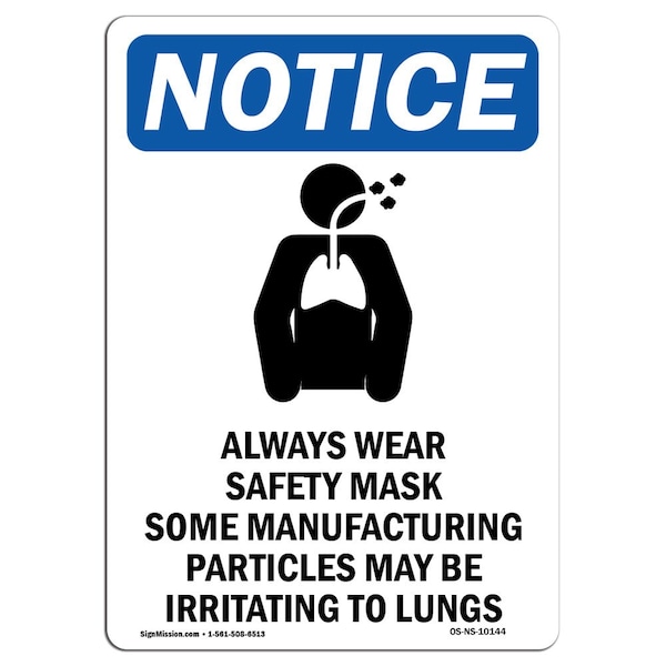 Signmission OSHA Sign, Always Wear Mask Some, 14in X 10in Peel And Stick Wall Graphic, 14" W, 10" H, Landscape OS-NS-RD-1014-L-10143 - main